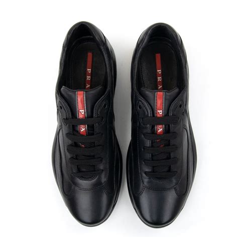 prada triple black runners|prada men's sneakers.